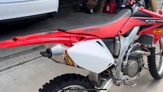 CRF 450X FMF MegaBomb Factory 4.1 Exhaust Sound