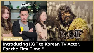 (English subs)Introducing KGF to Korean TV Actor, For the First Time! Rocky Hammer Fight Scene, Yash