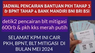 Fiks.. Jadwal pencairan pkh tahap 3 bpnt dan blt mitigasi 600rb selamat kpm ini cair duluan