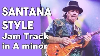 Carlos Santana Style backing Track in Am