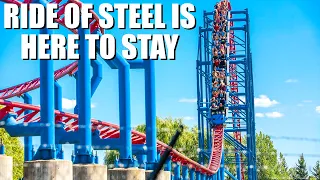 Ride of Steel Is NOT Being Removed – Six Flags Darien Lake