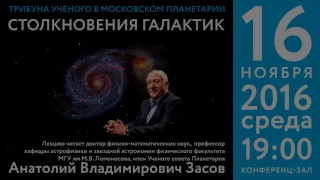 Засов А. В. «Столкновение галактик» 16.11.2016 «Трибуна ученого».