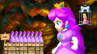 What if Multiple Purple Peach fight VS Purple Evil Peach in New Super Mario Bros. Wii