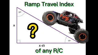 Got Flex? How to and why to measure Ramp Travel Index (RTI) on the UTB18 mini Capra or any RC car