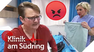 "Das OP-Hemd ziehe ich NICHT an!" Aggressive Patientin versteckt etwas! | Klinik am Südring | SAT.1