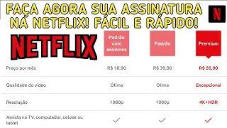 COMO FAZER ASSINATURA NA NETFLIX! COMO ASSINAR NA NETFLIX E FAZER CONTA (ATUALIZADO)