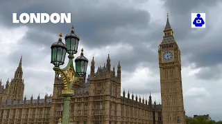 London Spring Walk 🇬🇧 🔔  BIG BEN to Trafalgar Square | Central London Walking Tour  [4K HDR]