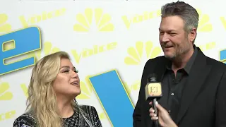 Blake Shelton Jokes Kelly Clarkson Couldn't Officiate His Wedding to Gwen Stefani (Exclusive)