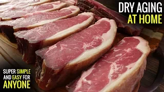 How to DRY AGE STEAKS AT HOME for Sous Vide - DIY Dry Aged