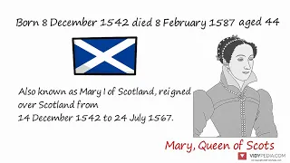 Mary, Queen of Scots biography in 2 minutes - mini bio - mini history - 3 minute history