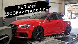 500bhp Stage 3 Audi S3 - PE Tuned