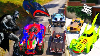 GTA 5 - Stealing Every BATMOBILE Vehicles With Franklin| (Real Life Cars)