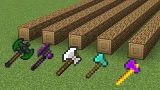 Which axe is better in minecraft