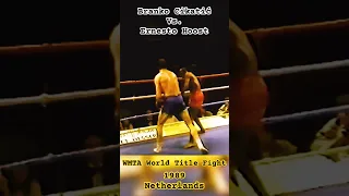 Branko Cikatić vs. Ernesto Hoost 1. Branko Disqualified for hitting Hoost after break. #shortsviral