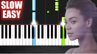 Beyoncé - Halo - SLOW EASY Piano Tutorial by PlutaX