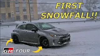 2023 GR Corolla - First Winter SNOWSTORM! (GRC is UNSTOPPABLE!)