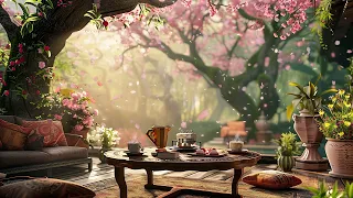 Spring Jazz & Cozy Living Room Ambience at Fairytale Garden for Work, Study and Relax 🌸 Jazz Music