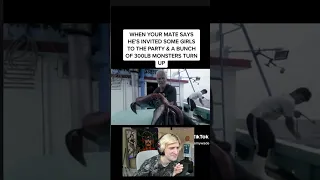 xQc reacts to a funny tik tok #shorts #xqc #tiktok