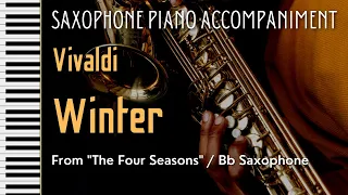 Vivaldi WINTER for SAXOPHONE (Piano accompaniment)