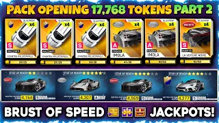 Asphalt 9 Brust of Speed Pack Opening | Bugatti LVN Packs | Jackpots! | asphalt 9 pack opening PART2