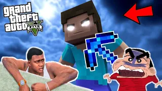 😱SHINCHAN Visit *GTA 5 to MINECRAFT* | SHINCHAN and FRANKLIN Found A PORTAL To Minecraft In GTA 5