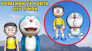 GTA 5 DORAEMON Và NOBITA Bất Ngờ Bị Biến Thành Người Tí Hon Sau Khi Đi Vào Đường Hầm Khu Quân Đội !