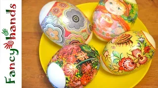 Как клеить наклейки на яйца. How to glue stickers on eggs