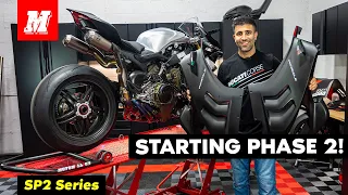 Tearing Down the Ducati Panigale V4 SP2 & Installing Beautiful CNC Aluminum! | SP2 Series Part 7