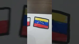 dibuje la bandera de venezueoa siguiente/next?