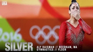 Aly Raisman Wins Silver Medal Floor Routine at Rio Olympics 2016