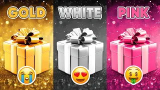 Choose Your Gift...! Gold, White or Pink ⭐️🤍💗 How Lucky Are You 😱 Pup Quiz