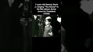 7-year-old Sammy Davis Jr. singing "You Rascal" in his film debut, Rufus Jones for President (1933)