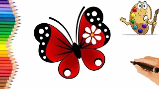 How to draw a cute butterfly? / Draw a cute butterfly