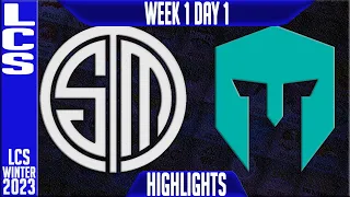 IMT vs TSM Highlights | LCS Winter 2023 W1D1 | Immortals vs Team Solomid