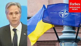 Sec. Antony Blinken Reacts To NATO Proposal For A 5-Year Fund For Ukraine Military Support