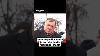 Dodik: Republika Srpska je slobodna, te nije nikada bolje stajala #shorts