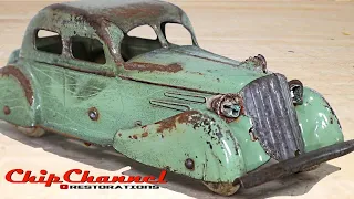 1930's Marx Wyandotte Toy Light Up Sedan Restoration