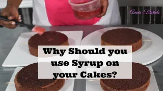 When to add Syrup to Cake before Decoration (not every cake)