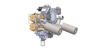 Scout Helicopter Liquid cooling engine IOX-390LS