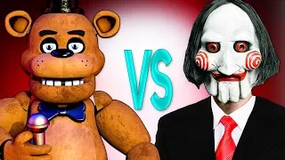 ПИЛА VS 5 НОЧЕЙ С ФРЕДДИ | СУПЕР РЭП БИТВА | Saw Jigsaw Horror ПРОТИВ Five Nights At Freddy's game