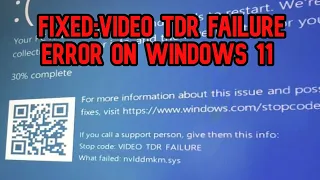 How to FIXED VIDEO_TDR_FAILURE Windows 11 (nvlddmkm.sys)  (SOLVED) (2024)