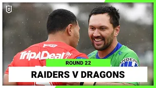 NRL Canberra Raiders v St George Illawarra Dragons | Round 22, 2022 | Full Match Replay