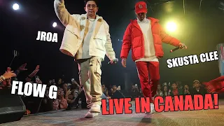 Flow G, Jroa and Skusta Clee Live in Canada!!
