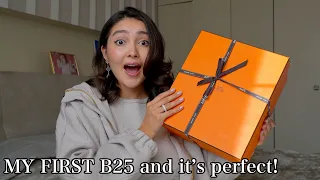 MY NEW HERMES BIRKIN 25 UNBOXING! MAJOR SURPRISE FROM HUBBY | MY FIRST B25 🤩