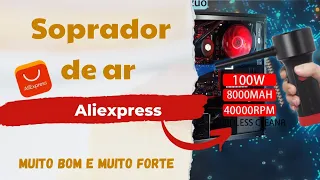 SUPER SOPRADOR DO ALIEXPRESS DE LIMPAR PC, É MUITO FORTE! | RT na área