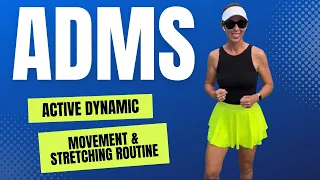 Easy Active Dynamic Movement & Stretching Warm-Up for Tennis Players-Inspired by Cardio Tennis