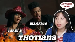 Blueface - Thotiana Remix ft. Cardi B | REACTION