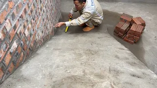 Art Laying Bricks On Sloping | Techniques For Building Stair In The House, Using Formwork Structures