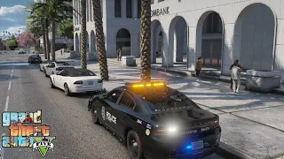 Playing As A Police Officer In GTA 5  LSPDFR 2024 City patrol in