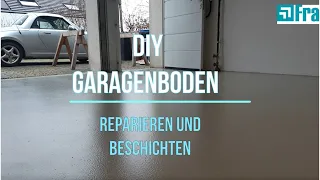 Garagenboden sanieren "Do it yourself" mit Framary Produkten - wie vom Profi für den Heimwerker